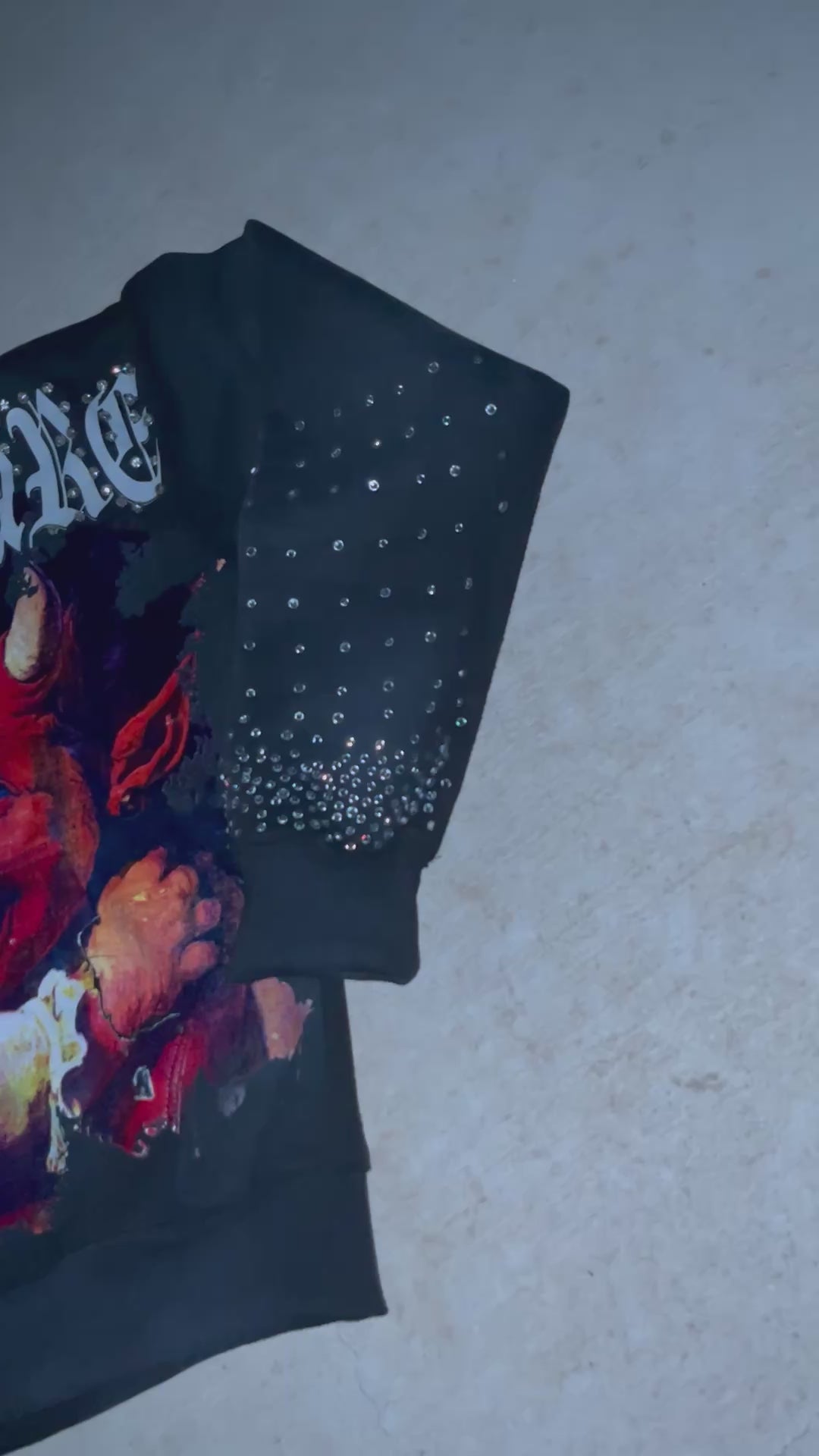 Nightmare Heavy Hoodie rhinestones